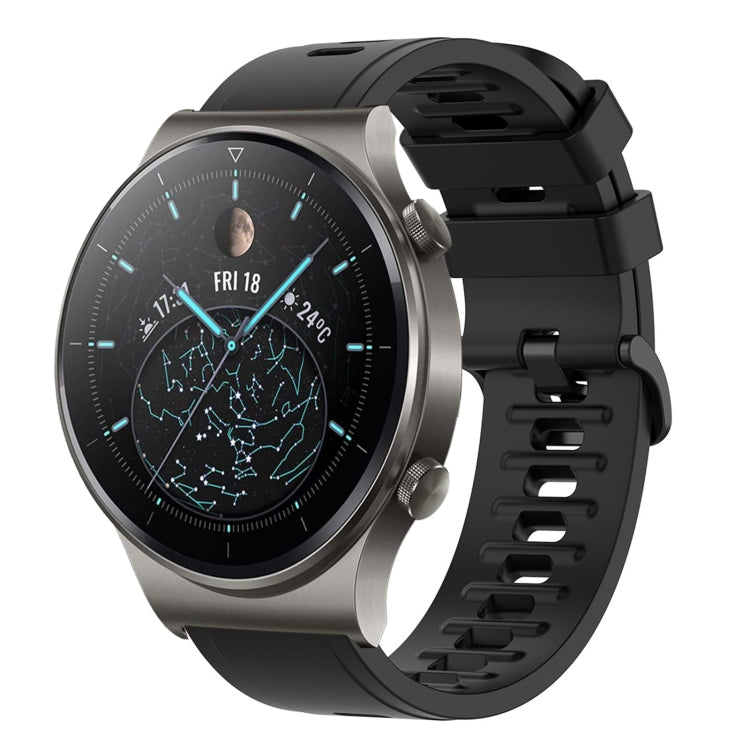 Cinturino in silicone morbido tinta unita da 22 mm, For Huawei Watch 3 Pro, For Huawei GT2 Pro