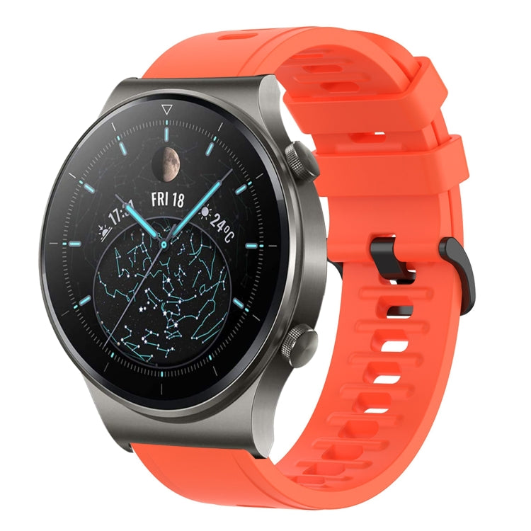 Cinturino in silicone morbido tinta unita da 22 mm, For Huawei Watch 3 Pro, For Huawei GT2 Pro