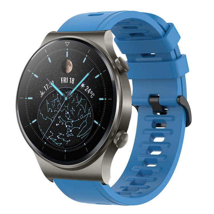 Cinturino in silicone morbido tinta unita da 22 mm, For Huawei Watch 3 Pro, For Huawei GT2 Pro