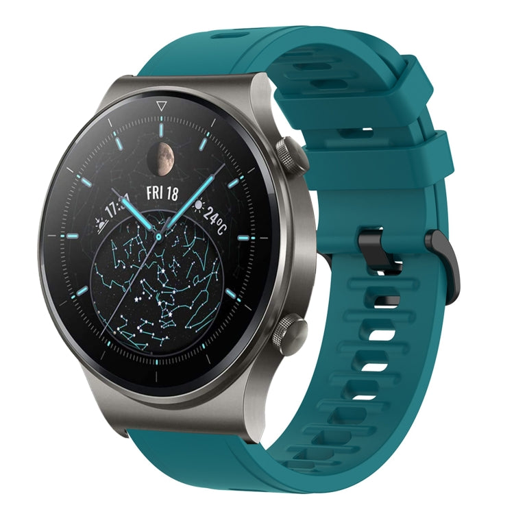 Cinturino in silicone morbido tinta unita da 22 mm, For Huawei Watch 3 Pro, For Huawei GT2 Pro