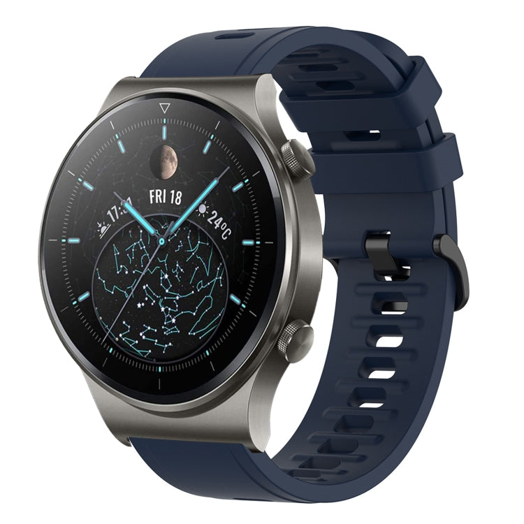 Cinturino in silicone morbido tinta unita da 22 mm, For Huawei Watch 3 Pro, For Huawei GT2 Pro