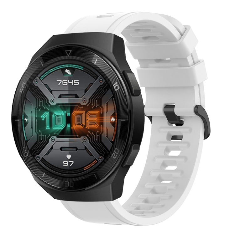 Cinturino in silicone morbido tinta unita da 22 mm, For Huawei Watch GT 2E, For Huawei GT2 46mm