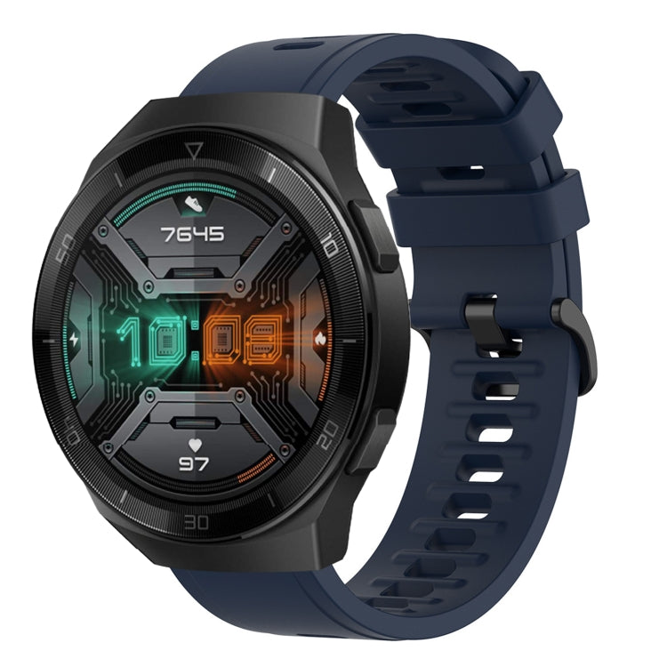 Cinturino in silicone morbido tinta unita da 22 mm, For Huawei Watch GT 2E, For Huawei GT2 46mm