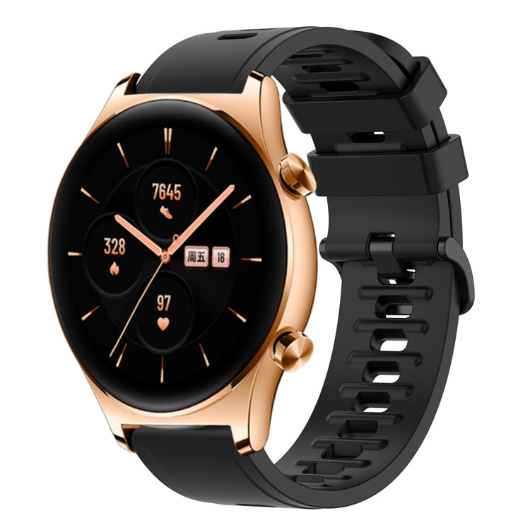Cinturino in silicone morbido tinta unita da 22 mm, For Honor Watch GS 3, For Honor Watch GS Pro