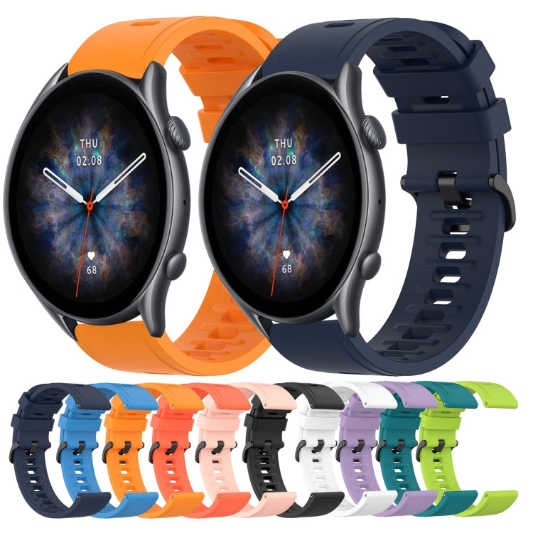Cinturino in silicone morbido tinta unita da 22 mm, For Amazfit GTR 3, For Amazfit GTR 3 Pro