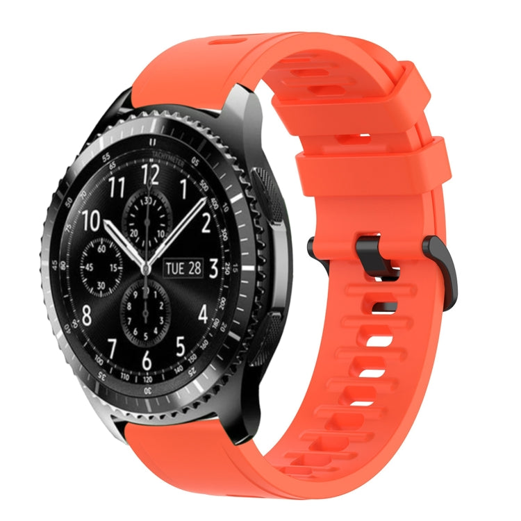 Cinturino in silicone morbido tinta unita da 22 mm, For Samsung Gear S3 Classic, For Samsung Gear S3 Frontier