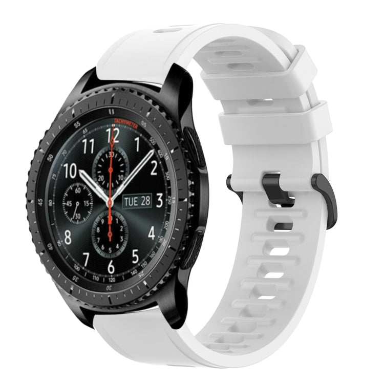 Cinturino in silicone morbido tinta unita da 22 mm, For Samsung Gear S3 Classic, For Samsung Gear S3 Frontier