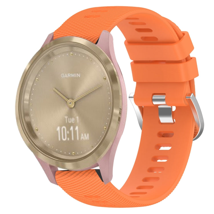 Cinturino in silicone tinta unita da 18 mm, For Garmin Vivomove 3S, For Garmin Vivoactive 4S
