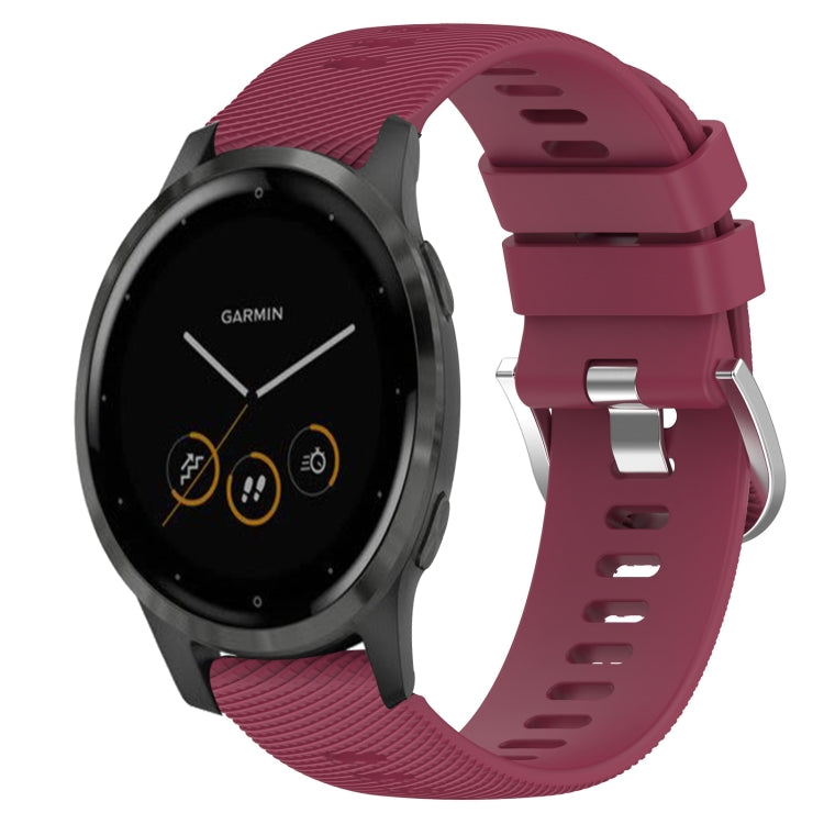 Cinturino in silicone tinta unita da 18 mm, For Garmin Vivomove 3S, For Garmin Vivoactive 4S