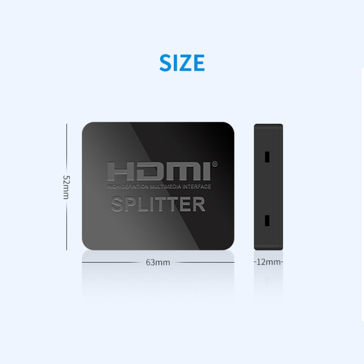 JSM 1 a 2 HDMI 1080P Switch Splitter display simultaneo a due schermi, 1 to 2 HDMI