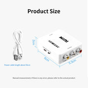 Adattatore convertitore video JSM Mini Size HD 1080P da HDMI a AV / CVBS, HDMI to AV / CVBS