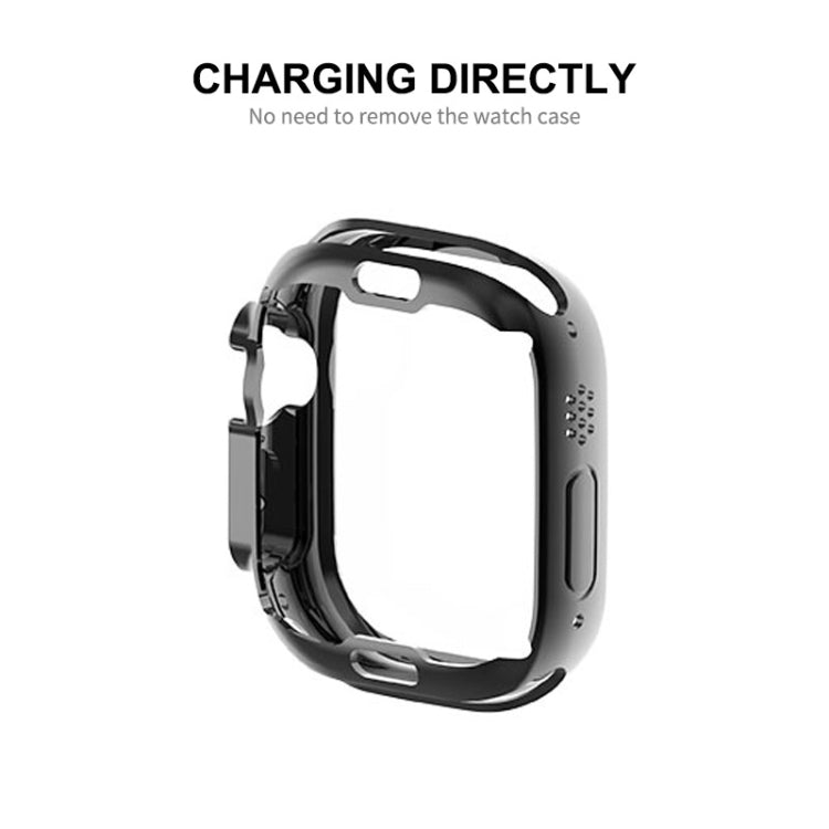 Custodia in TPU trasparente ENKAY con pellicola per schermo per Apple Watch Ultra 49mm