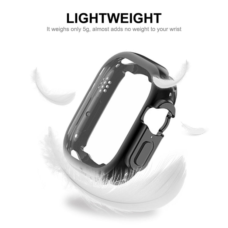 Custodia in TPU trasparente ENKAY con pellicola per schermo per Apple Watch Ultra 49mm