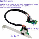 Scheda di rete ST7245 da M2 a RJ45 per chipset RTL8111F, M2 to RJ45