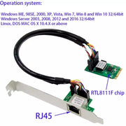 Scheda di rete ST7245 da M2 a RJ45 per chipset RTL8111F, M2 to RJ45