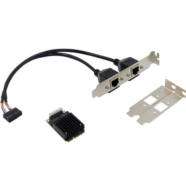 Scheda di rete server ST7251 MiniPCIE I350 con doppia porta RJ45 82583V, I350 Dual RJ45 Ports