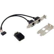 Scheda di rete server ST7251 MiniPCIE I350 con doppia porta RJ45 82583V, I350 Dual RJ45 Ports