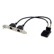 Scheda di rete server ST7251 MiniPCIE I350 con doppia porta RJ45 82583V, I350 Dual RJ45 Ports