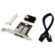 Scheda di rete server SFP in fibra ottica Gigabit a doppia interfaccia MiniPCI-E ST7243, MiniPCI-E Dual Interface