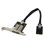 Scheda di rete server SFP in fibra ottica Gigabit a doppia interfaccia MiniPCI-E ST7243, MiniPCI-E Dual Interface