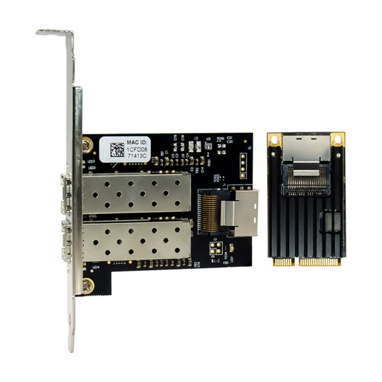 Scheda di rete server SFP in fibra ottica Gigabit a doppia interfaccia MiniPCI-E ST7243, MiniPCI-E Dual Interface