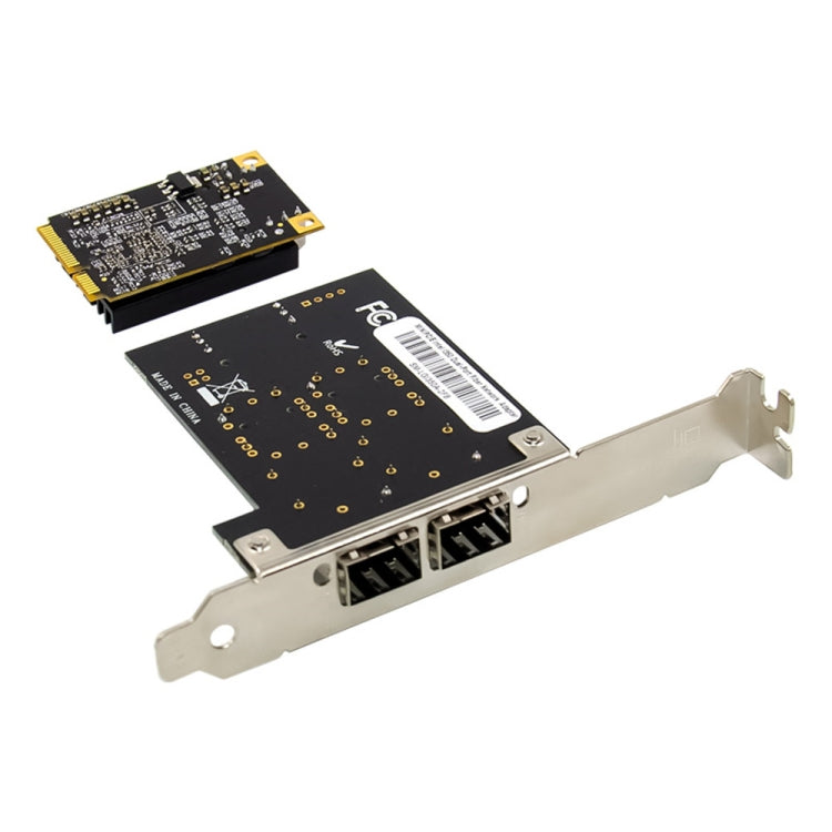 Scheda di rete server SFP in fibra ottica Gigabit a doppia interfaccia MiniPCI-E ST7243, MiniPCI-E Dual Interface