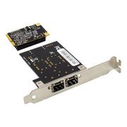 Scheda di rete server SFP in fibra ottica Gigabit a doppia interfaccia MiniPCI-E ST7243, MiniPCI-E Dual Interface