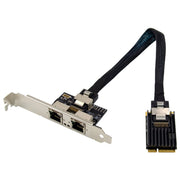ST7242 Mini PCIE doppia scheda di interfaccia di rete Gigabit Ethernet RJ45 NHI350AM2, Dual RJ45