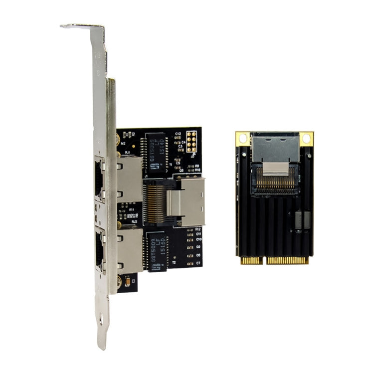 ST7242 Mini PCIE doppia scheda di interfaccia di rete Gigabit Ethernet RJ45 NHI350AM2, Dual RJ45