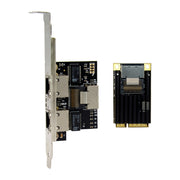 ST7242 Mini PCIE doppia scheda di interfaccia di rete Gigabit Ethernet RJ45 NHI350AM2, Dual RJ45