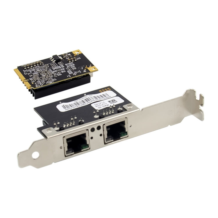 ST7242 Mini PCIE doppia scheda di interfaccia di rete Gigabit Ethernet RJ45 NHI350AM2, Dual RJ45