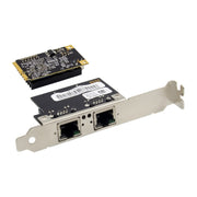 ST7242 Mini PCIE doppia scheda di interfaccia di rete Gigabit Ethernet RJ45 NHI350AM2, Dual RJ45