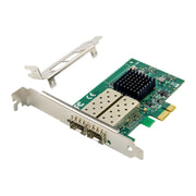 Scheda di rete Ethernet SFP a doppia porta ST7257 PCIE X1 82576EB, PCIE X1
