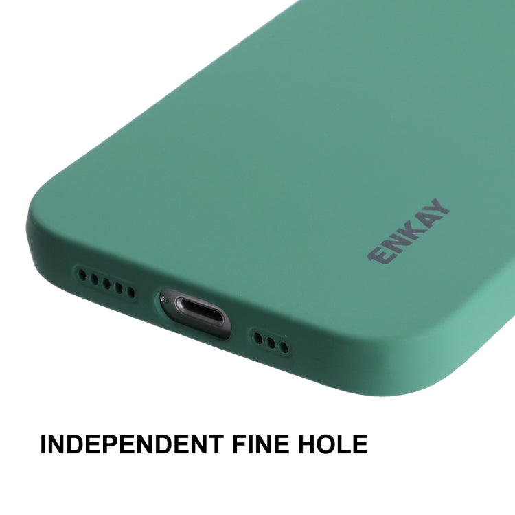 Custodia per telefono antiurto in silicone liquido ENKAY per iPhone 14 Plus, For iPhone 14 Plus