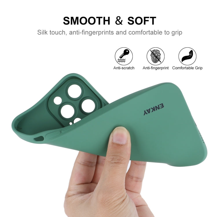 Custodia per telefono antiurto in silicone liquido ENKAY per iPhone 14 Pro Max, For iPhone 14 Pro Max