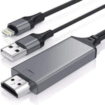 Cavo adattatore 1080P da 8 pin a HDMI da 2 m, compatibile con adattatore da iPhone a HDMI,, 8 Pin