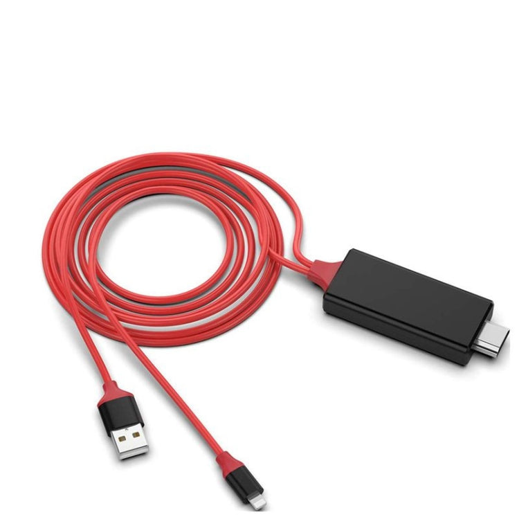 Cavo adattatore 1080P da 8 pin a HDMI da 2 m, compatibile con adattatore da iPhone a HDMI,, 8 Pin