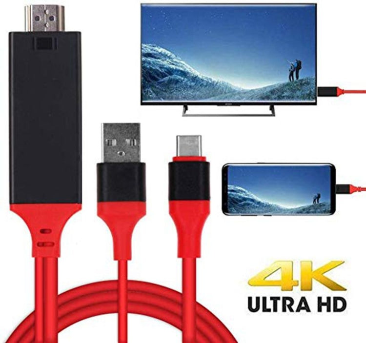 USB 3.1 Type-C a HDMI MHL 4K HD Cavo convertitore digitale video per telefono Android per monitorare il proiettore TV
