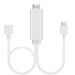 Adattatore per cavi HDMI 1080P Cavo da USB a HDTV, dongle USB maschio + USB femmina a HDMI maschio Cavo di mirroring HDTV 1080P per telefono/pad e altro ancora Steaming Sharing