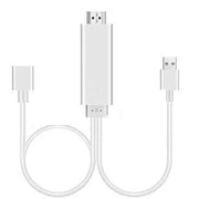Adattatore per cavi HDMI 1080P Cavo da USB a HDTV, dongle USB maschio + USB femmina a HDMI maschio Cavo di mirroring HDTV 1080P per telefono/pad e altro ancora Steaming Sharing