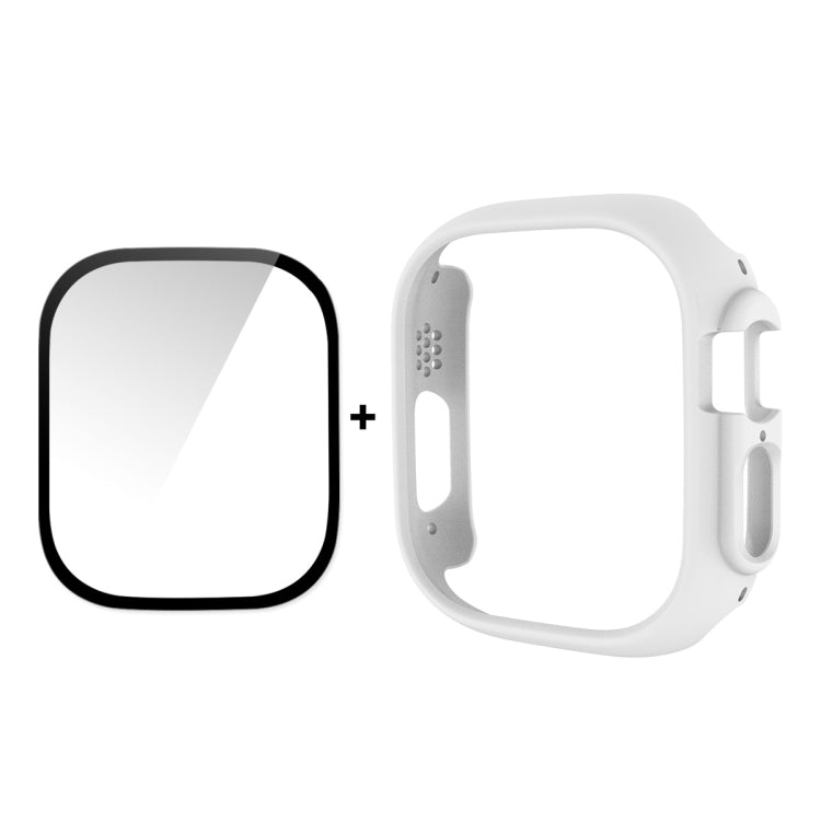 Per Apple Watch Ultra 49mm ENKAY Custodia per PC 2 in 1 + Pellicola in vetro temperato 9H a copertura totale