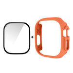 Per Apple Watch Ultra 49mm ENKAY Custodia per PC 2 in 1 + Pellicola in vetro temperato 9H a copertura totale