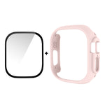 Per Apple Watch Ultra 49mm ENKAY Custodia per PC 2 in 1 + Pellicola in vetro temperato 9H a copertura totale