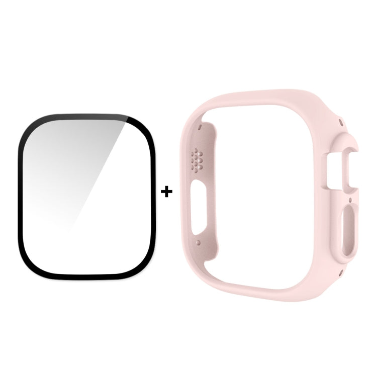 Per Apple Watch Ultra 49mm ENKAY Custodia per PC 2 in 1 + Pellicola in vetro temperato 9H a copertura totale