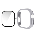 Per Apple Watch Ultra 49mm ENKAY Custodia per PC 2 in 1 + Pellicola in vetro temperato 9H a copertura totale