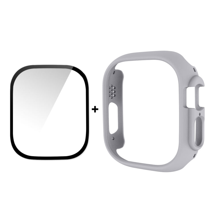 Per Apple Watch Ultra 49mm ENKAY Custodia per PC 2 in 1 + Pellicola in vetro temperato 9H a copertura totale