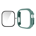 Per Apple Watch Ultra 49mm ENKAY Custodia per PC 2 in 1 + Pellicola in vetro temperato 9H a copertura totale