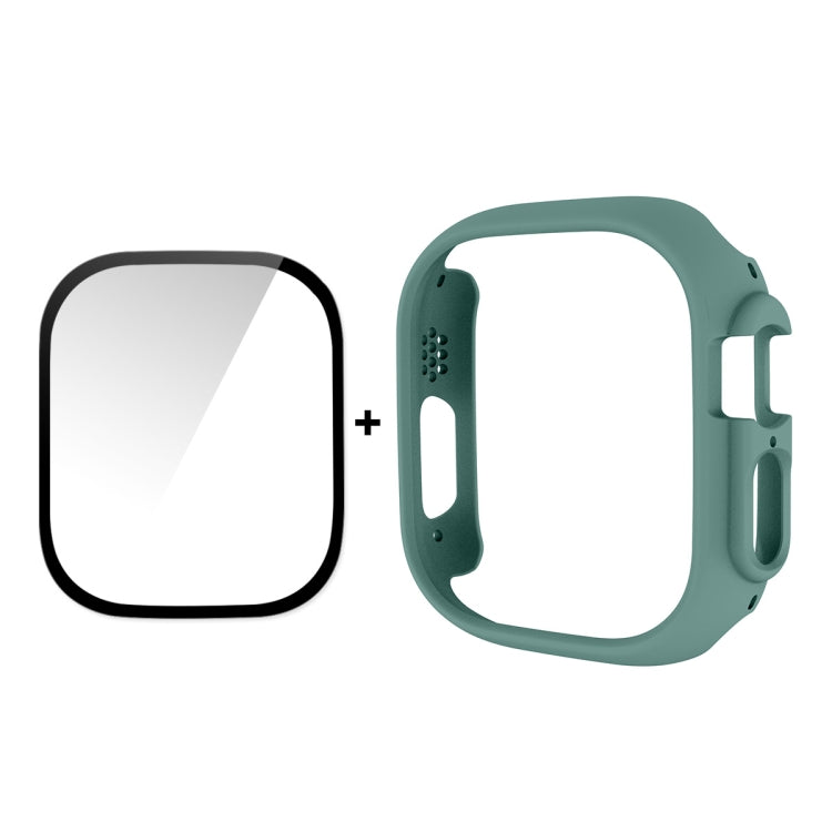 Per Apple Watch Ultra 49mm ENKAY Custodia per PC 2 in 1 + Pellicola in vetro temperato 9H a copertura totale
