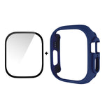 Per Apple Watch Ultra 49mm ENKAY Custodia per PC 2 in 1 + Pellicola in vetro temperato 9H a copertura totale
