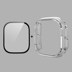Per Apple Watch Ultra 49mm ENKAY Custodia per PC 2 in 1 + Pellicola in vetro temperato 9H a copertura totale